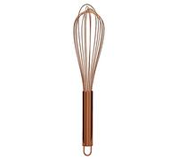 Premier Housewares Hand Wisk For Mixing Rose Gold Finish Stainless Steel Handheld Whisker for Baking Rust Resistant Whisks With Firm Grip 8 x 8 x 36