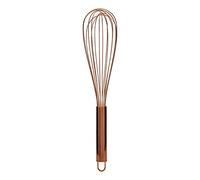 Premier Housewares Hand Wisk For Mixing Rose Gold Finish Stainless Steel Large Handheld Whisker for Baking Rust Resistant Whisks With Firm Grip 8 x 8 x 39