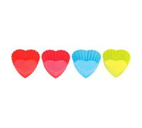 Premier Housewares Silicone Heart Moulds - Set of 4