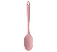 Premier Housewares Silicone Spoon Light Pink Slip Free Grip Heat resistant Spoon Set Dishwasher Safe Hanging Loop Spoons 5 x 2 x 28