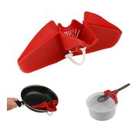 Orsina Heat Resistant Red Grease Pouring Spout, Versatile Use Pouring Spout For Efficient Cooking, Silicone Spout