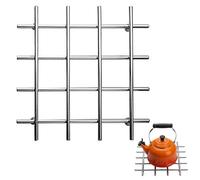 Premier Housewares Trivet - Chrome, H1 x W21 x D21cm, Silver