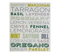Premier Housewares Herbs Design Plaque Herbs