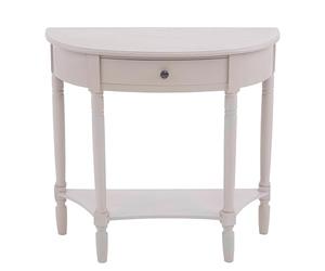 Premier Housewares Heritage 1-Drawer Console Table, Wood, Vintage Grey