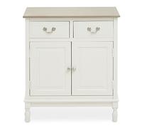Premier Housewares Heritage 2 Drawer Sideboard Storage Cabinet With 2 Doors and 2 Drawers/Sideboards For Living Room Storage/Sideboard Storage Cabinet In Cream Dimensions W66 x D35 x H75cm