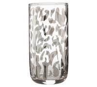 Premier Housewares Hi Ball Silver Diva Print Glass