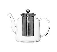 Premier Housewares High Borosilicate Teapot, 1000ml, with Strainer, 14 x 17 x 13 cm