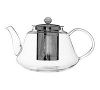 Orsina High Borosilicate Curved 1200ml Teapot in Silver Orsina Silver