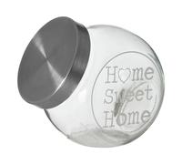 Olivia 700ml Glass Storage Jar with Metal Lid Premier Housewares Clear One Size