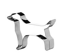Premier Housewares Dog Shaped Cookie Cutters Stainless Steel Silver Cutter For Biscuits/Pastry Cutter For Baking/Cooking In Kitchen 9 x 7 x 2