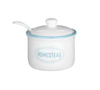 Premier Housewares Homestead Sugar Pot with Lid & Spoon - 130ml