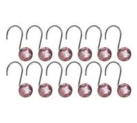 Premier Housewares Hot Pink Resin Shower Curtain Hooks