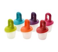 Interiors by Premier Set of 6 Ice Lolly Maker, Durable Plastic Lolly Makers for Home, Colorful Top Candy Maker for Refrigerator