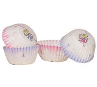 Premier Housewares Interiors By Premier 100Pcs Mini Cupcake Cases, Princess & Star Design Cases, Paper Muffin Wrappers, Baking Cups For Parties