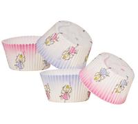 Premier Housewares Interiors By Premier 40Pcs Large Cupcake Cases, Princess And Star Design Muffin Paper Cups, Bun Cases, Cup Cake Paper Cases