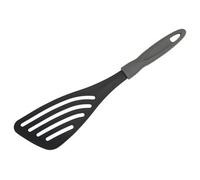 Premier Housewares Interiors By Premier Black Slotted Spatula Or Turner With Grey Handle,bpa-Free Turner With Bevelled Sides,two-Toned Grey Spatula
