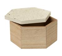 Premier Housewares Interiors By Premier Classic Design Small Terrazzo Lid Trinket Box,decorative Nordic Style Jewelry Box,compact Wooden Box