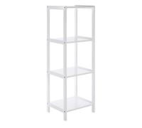 Premier Housewares Interiors By Premier Contemporary Design 4 Tier Rustic Bathroom Shelf, Versatile Unit For Living Room, Durable Standing Unit