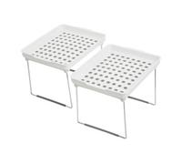 Premier Housewares Durable Cabinet Racks | Stylish Kitchen Cupboard Rack For Storage | Adjustable Kitchen Shelf Organizer For Ingredients | Versatile Kitchen Cupboard Organizer