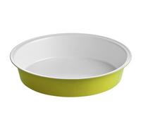 Premier Housewares Interiors By Premier Functional Design Lime Green Round Cake Tin, Non-Stick Carbon Steel Baking Tin For Perfect Cakes, Durable