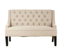 Premier Housewares Interiors By Premier High Back Bench, Comfy Padded Velvet Seat, Built To Last Bedroom Bench, Easy To Clean Large Bench