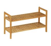 Premier Housewares Maison By Premier Walnut Wood 2 Tier Shoe Rack