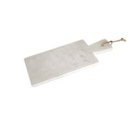 Premier Housewares Interiors By Premier Marble Rectangular Board With Tapered Handle, Elegant Marble Serving Board With Polished Finish