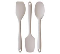 Premier Housewares Interiors By Premier Natural Stone 3Pc Silicone Kitchen Tool Set,utensils Including Spoon, Spatula & Turner With Hanging Loops