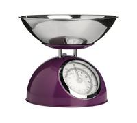 Premier Housewares Interiors By Premier Retro Style 5Kg Purple Kitchen Scale, Premium Constructed Kitchen Scale, Iron Steel Constructed Baking Scale