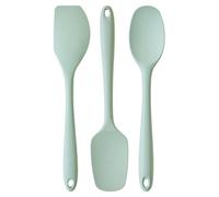 Premier Housewares Interiors By Premier Sage Green 3Pc Silicone Kitchen Tool Set,spoon, Spatula & Turner With Hanging Loops,modern Kitchen Gadgets
