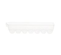 Premier Housewares Interiors By Premier Spacious Clear Plastic 14 Egg Storage Tray With Lid, Practical Egg Storage Tray, Durable Egg Keeping Tray