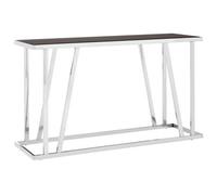 Premier Housewares Interiors By Premier Sturdy Console Table With Black Glass Top, Durable Storage Console Table, Elegant Console Table For Hallway