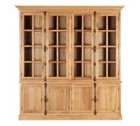 Premier Housewares Interiors By Premier Versatile Cabinet With 6 Upper Shelves, Stylish Design Storage Cabinet, Eco Friendly Wooden Bedisde Cabinet