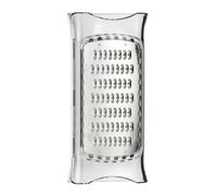 Premier Housewares Interiors By Premier White & Clear Cheese Grater, Compact Box Grater With Stainless Steel Blades, Modern Design Hand Grater
