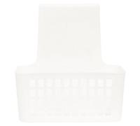 Premier Housewares Interiors By Premier White Small Hangable Organiser Basket,door/cabinet Organizer, Vented Wall Bin For Toiletries, & Brushes
