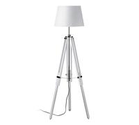 Premier Housewares Jasper White Tripod Base Floor Lamp