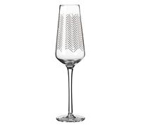 Premier Housewares Jazz Champagne Glasses Wine Glasses Set Drinking Glasses Cocktail Glass Wine Glass 7 x 7 x 25 cm
