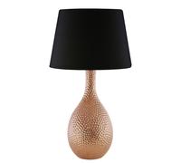 Premier Housewares Julius Copper Hammered Ceramic Table Lamp
