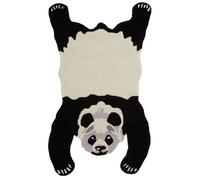 Premier Housewares Kids Panda Rug in Black | Size: 100 cm diameter Premier Housewares Black 100 cm diameter