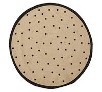Premier Housewares Kids Round Rug Cream Color Bedroom Rug Round Eco-Friendly Boys Rugs For Bedroom Soft 100 x 100 x 1