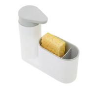 Premier Housewares Kitchen Sink Organiser with 200ml Soap Dispenser, Sponge Holder for Kitchen Sink, Sink Organiser Caddy for Brushes, Sponges & Dishwashing Accessories, 18 x 6 x 16 cm