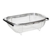 Premier Housewares Kitchen Sink Strainer Wire Mesh Over Sink Colander Rice Strainer Sink Strainer Basket Large Sieve Dimensions (H x W x D): 11 x 30 x 19 cm, Silver