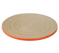 Premier Housewares Kyoto Spun Bamboo Placemat - 1 x 25 x 25 cm, Orange