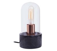Premier Housewares Lamonte Black Marble Base/EU Plug Bell Lamp