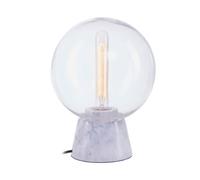 Premier Housewares Lamonte Grey Marble Base/EU Plug Globe Lamp