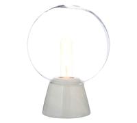 Premier Housewares Lamonte White Marble Base/EU Plug Globe Lamp