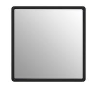 Premier Housewares Large Black Wall Mirror with Gold Edge