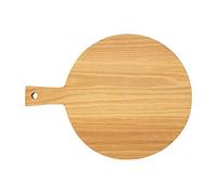 Premier Housewares Large Oak Paddle Chopping Board | Large Cutting Board for Kitchen | Natural Wood Round Chopping Board | Functional and Fashionable Wooden Chopping Board