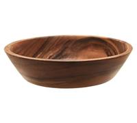 Premier Housewares Large Round Bowl Handcrafted Natural Acacia Wood Natural Elegance Serving Bowl Versatile Use with Rustic Charm Skillful Craftsmanship 20x5x20
