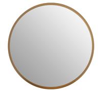 Premier Housewares Large Round Wall Mirror with Gold Frame